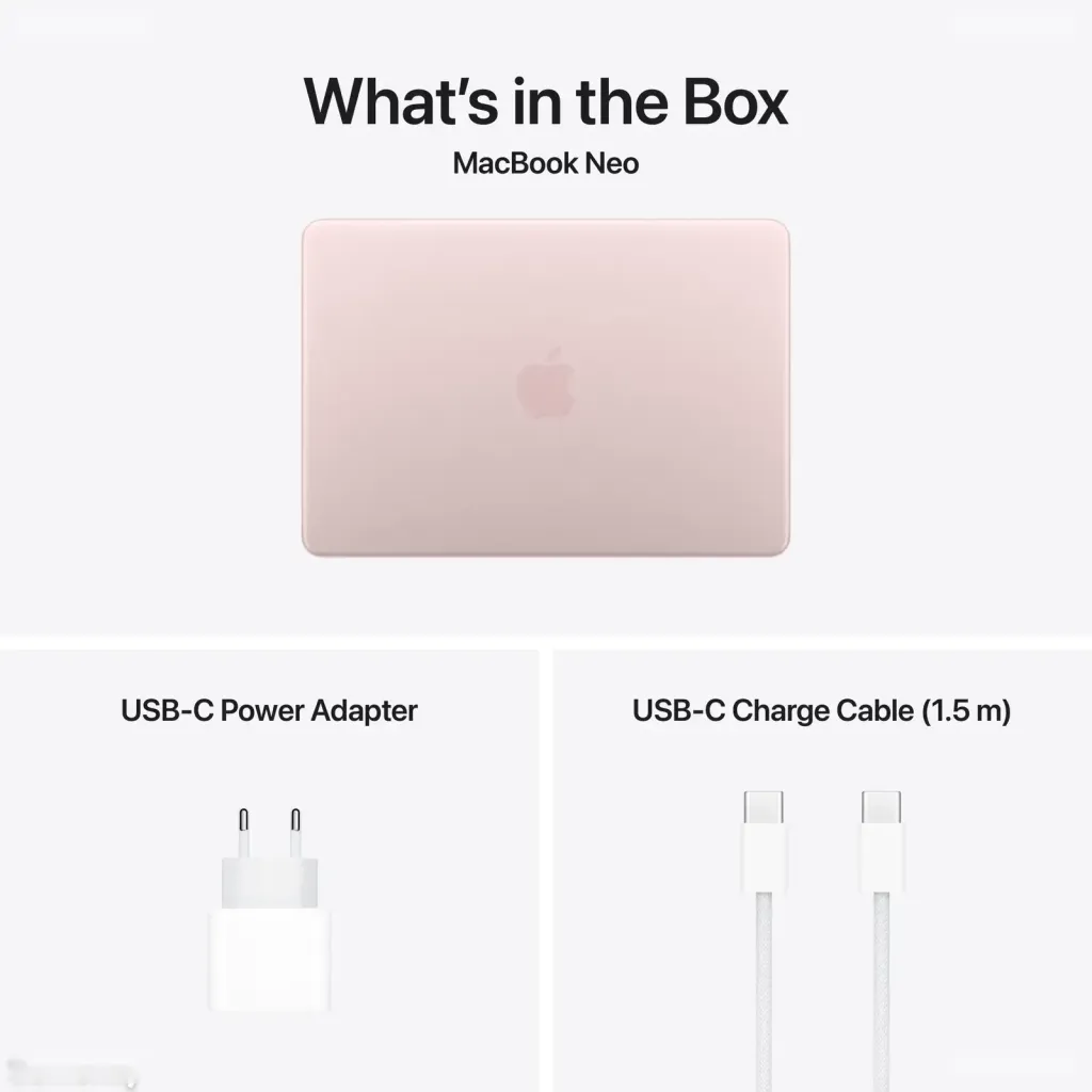 Ноутбук Apple MacBook NEO 13, 8ГБ, 256ГБ SSD, Blush, MHFH4