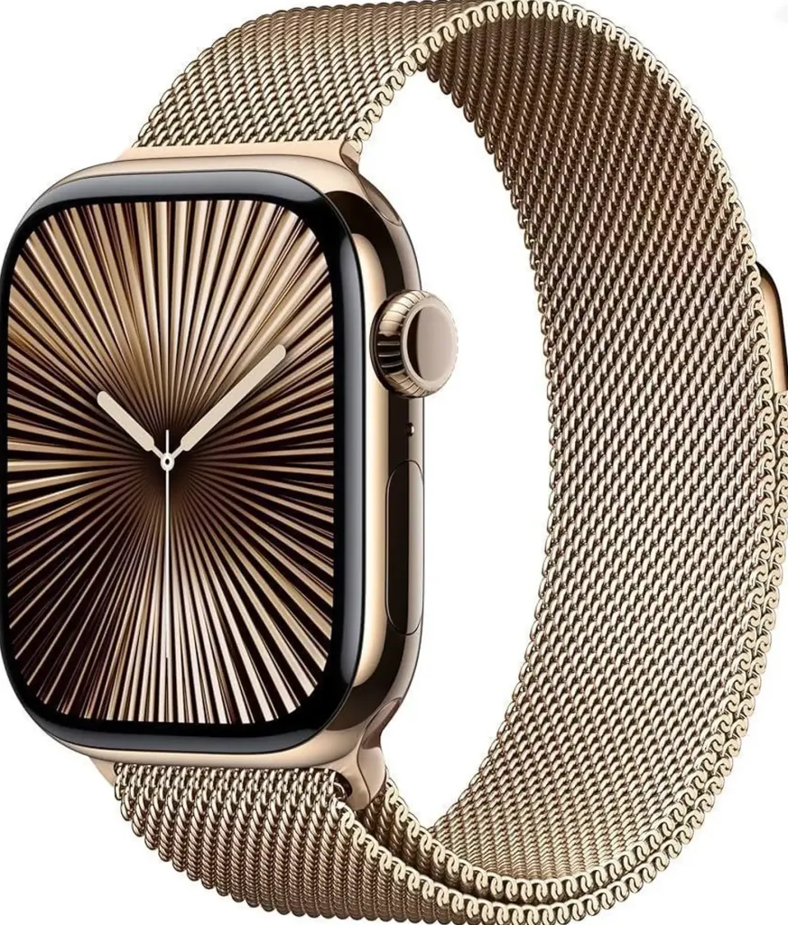 Смарт часы Apple Watch Series10 46mm, 42mm Milanes Gold - Milanese Natural