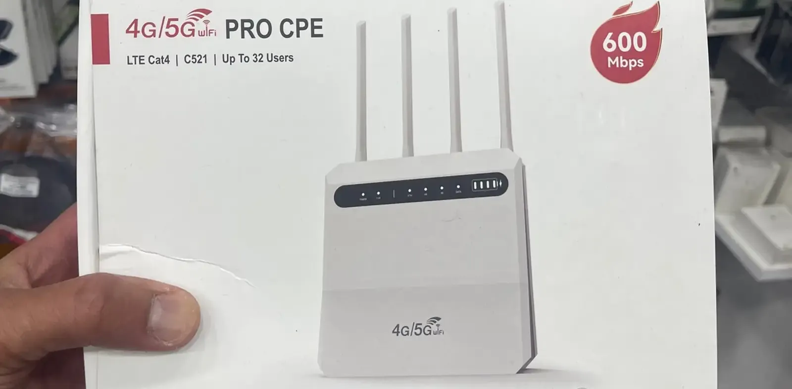 Роутер CPE, Wi-Fi, 4G-5G LTE, SIM карта, белый