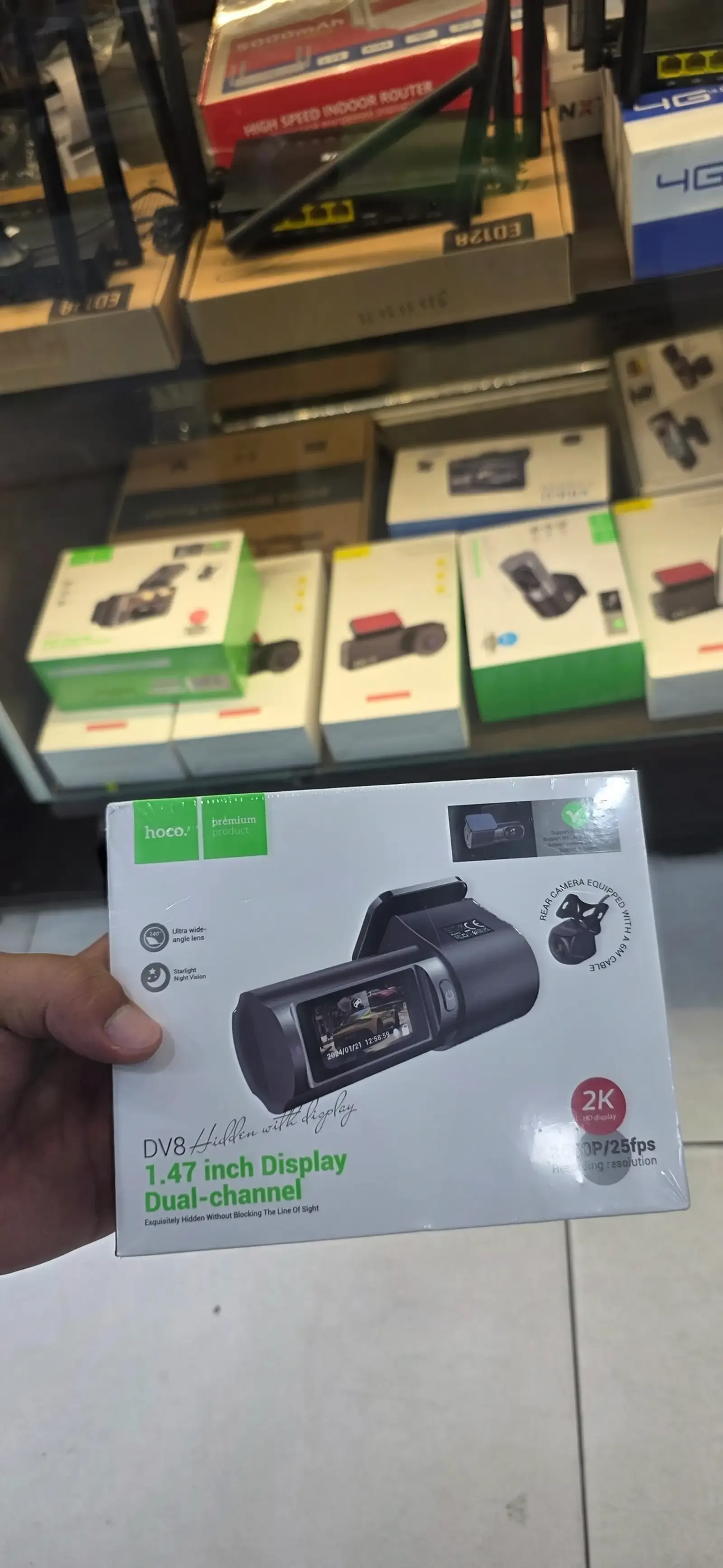 Видеорегистратор для Авто hoco DV8 Wi-Fi 2560P — фото 5
