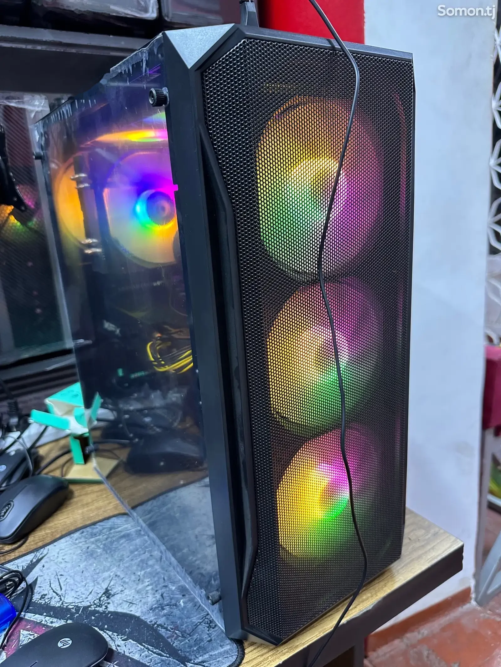 Игровой компьютер core i3 12100F/RAM 16GB DDR 4/RX 580 8GB/NVME M2 256GB