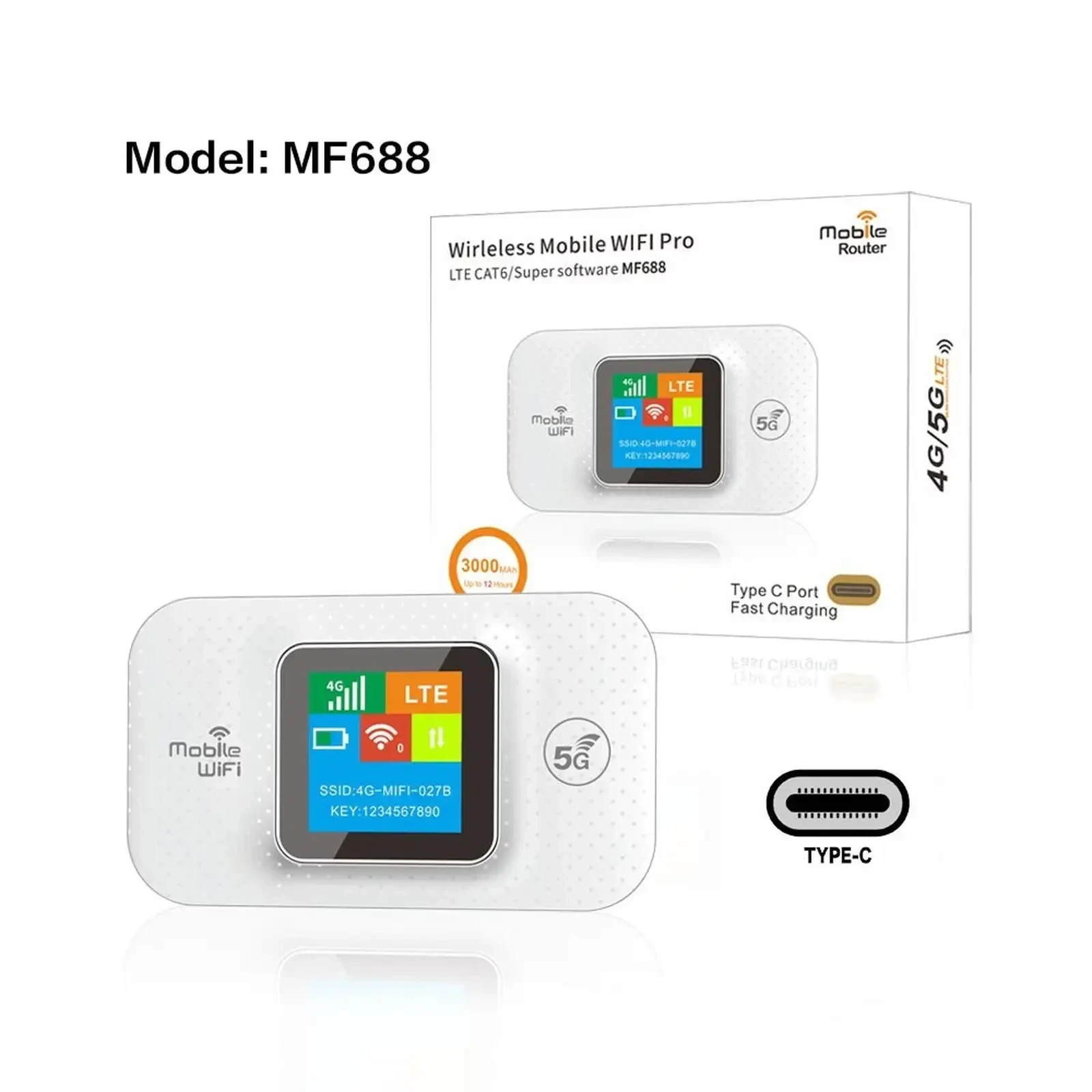 Карманный Wi-Fi роутер с поддержкой SIM-карты, Mi-Fi роутер 4G/5G LTE