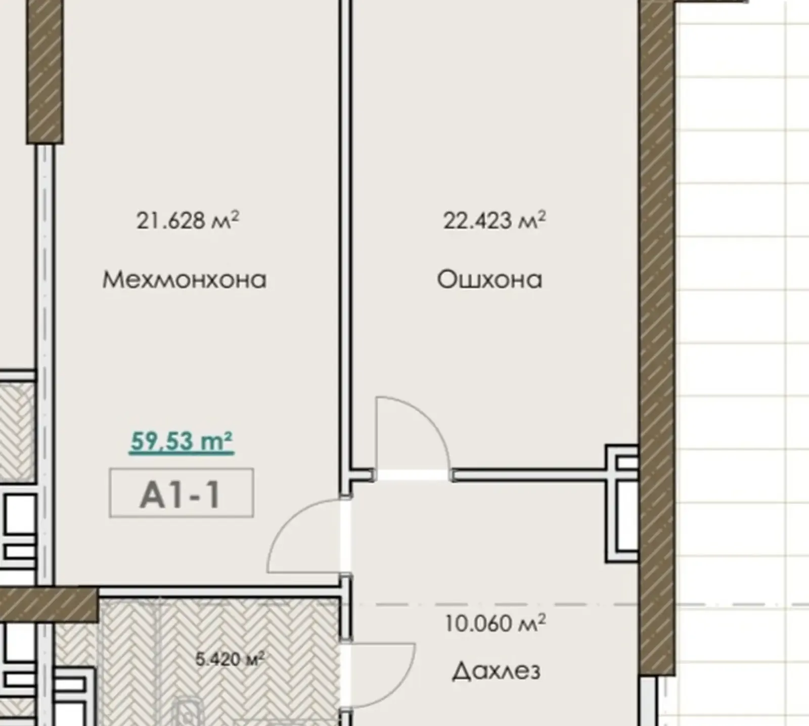 2-комн. квартира, 12 этаж, 60 м², Мост Аэропорт, Магазин Ок '