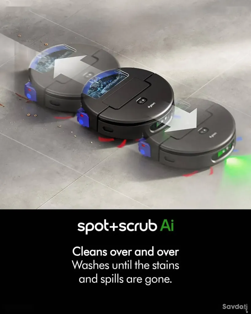 Робот-пылесос Dyson Spot+Scrub AI с функцией сухой и влажной уборки