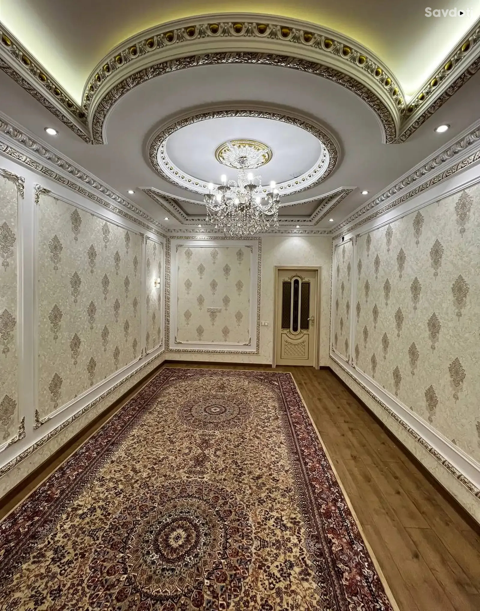 3-комн. квартира, 18 этаж, 105 м², И.Сомони Пайкари дом печать
