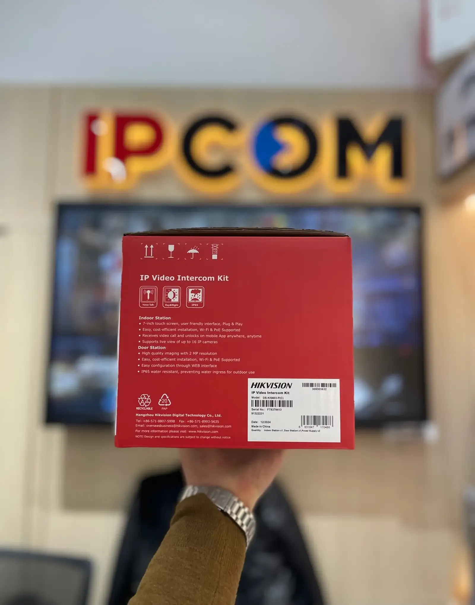 IP Видеодомофон комплект Hikvision DS-KIS603P