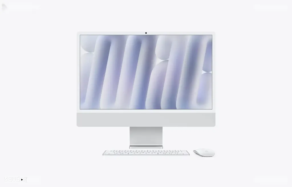 Моноблок Apple iMac 24, M4, 16ГБ, 256ГБ SSD, 4.5K Retina, Silver, MWUC3B