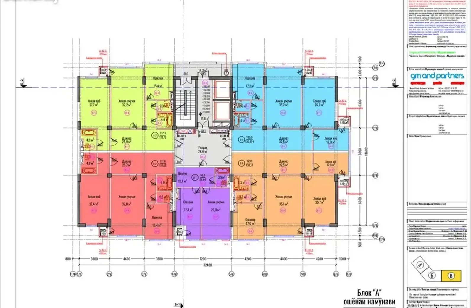 3-комн. квартира, 13 этаж, 136 м², Шохмансур