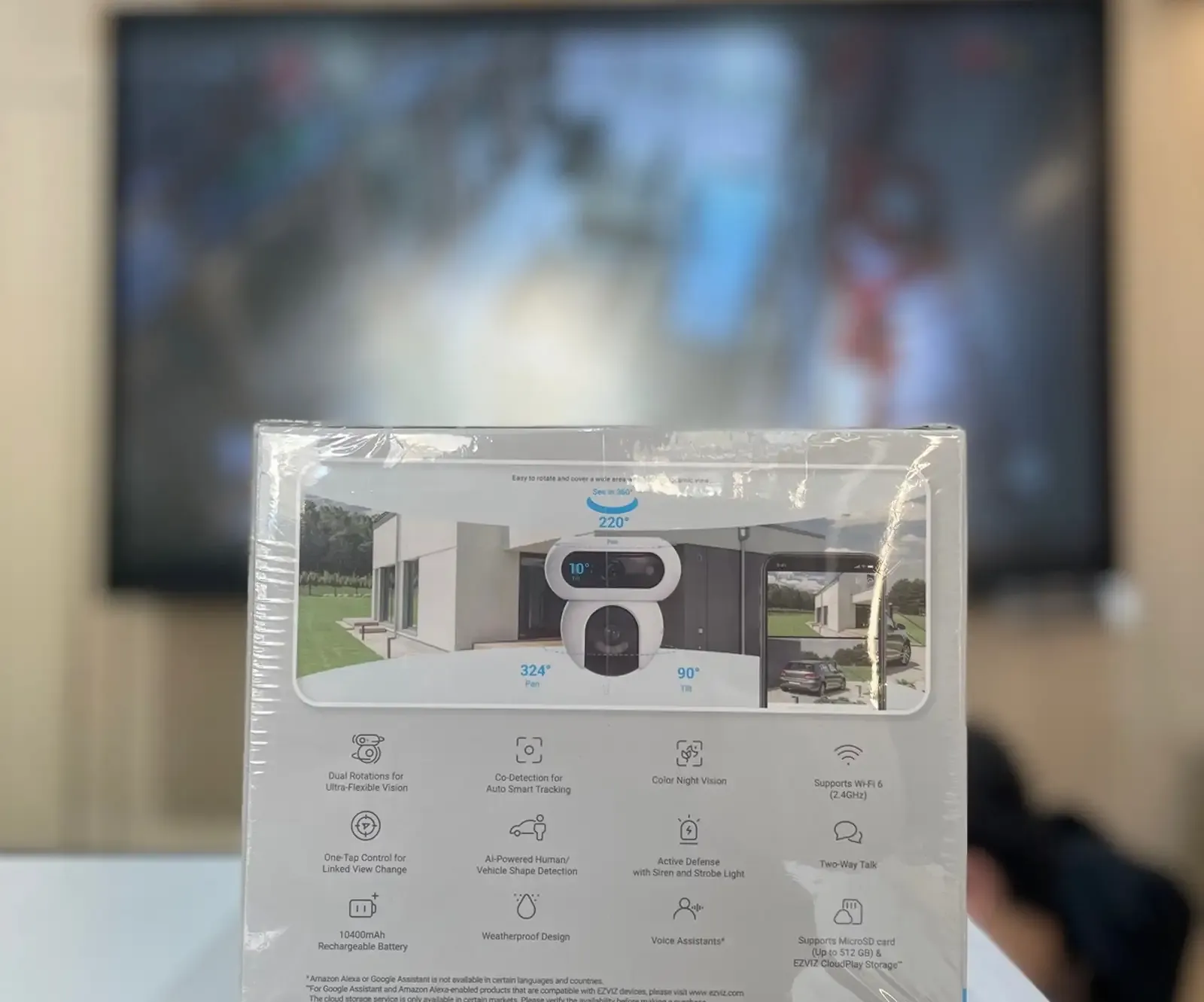 Двухлинзовая поворотная Wi-Fi камера Ezviz
