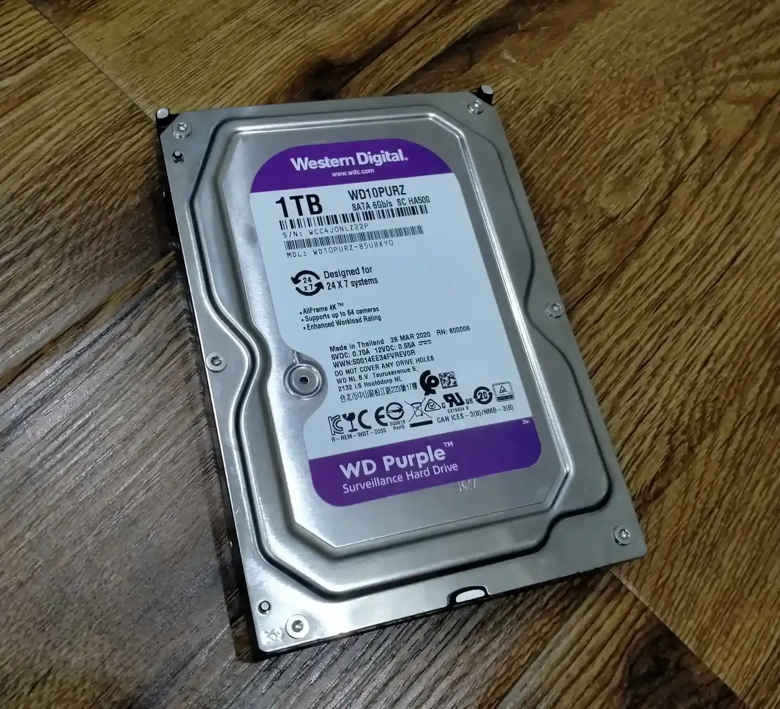 Жёсткий диск 1000gb WD Purple 2026