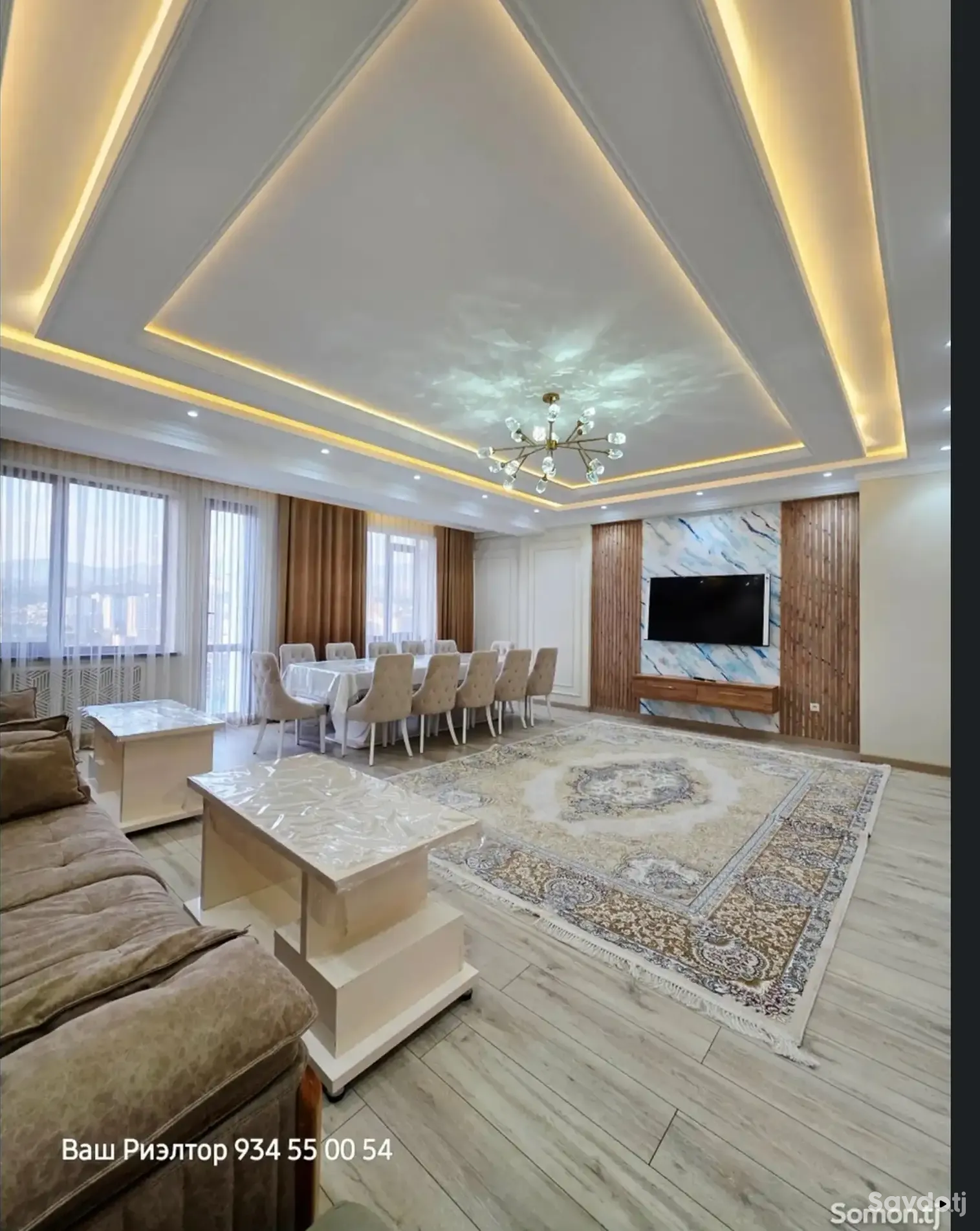 4-комн. квартира, 16 этаж, 150м², Сомони