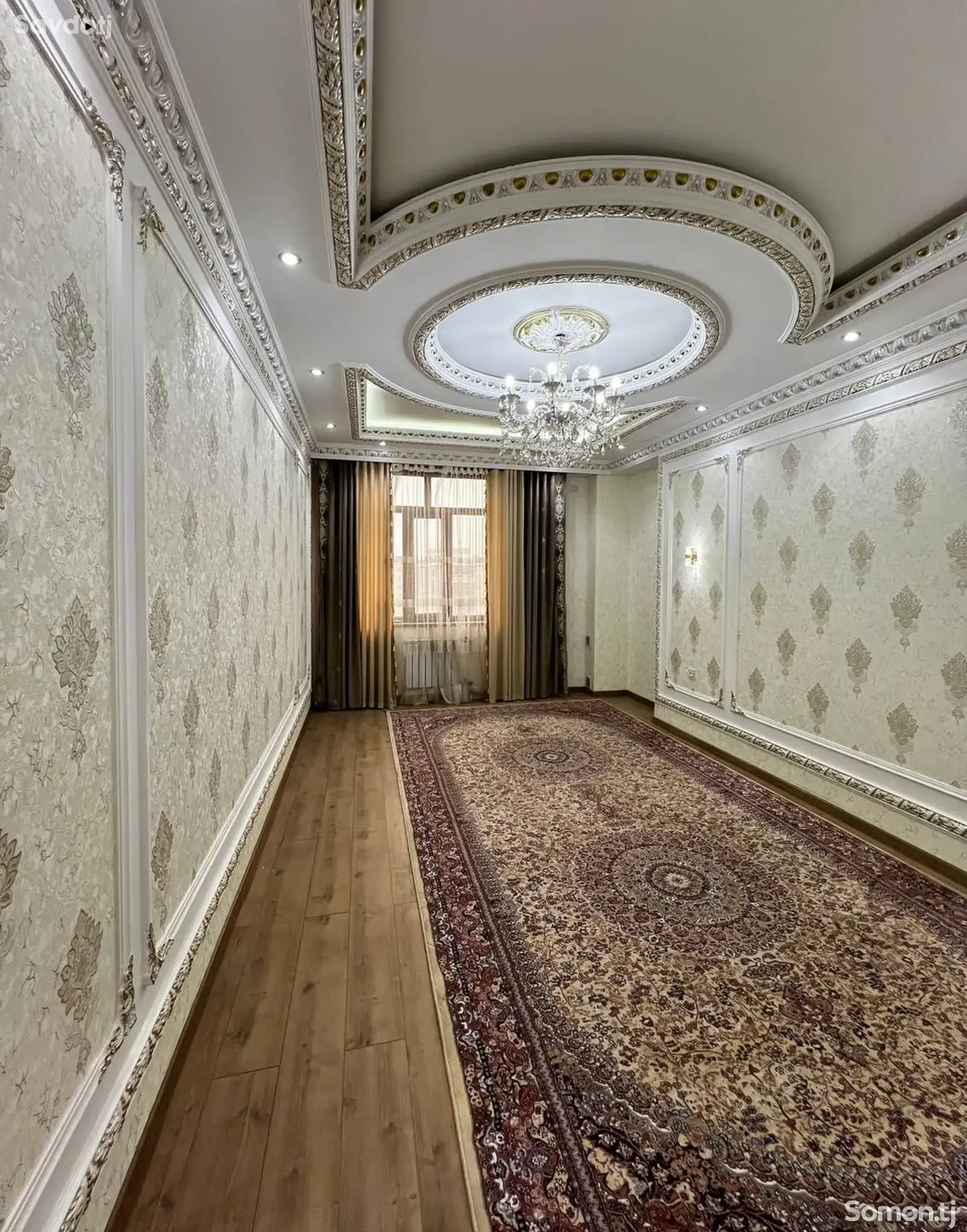3-комн. квартира, 18 этаж, 105 м², И.Сомони Пайкари дом печать