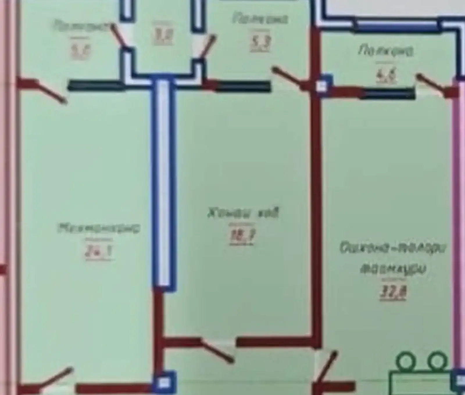 2-комн. квартира, 9 этаж, 117 м², Исмоили Сомони, Ру ба руи Мойкаи Малика