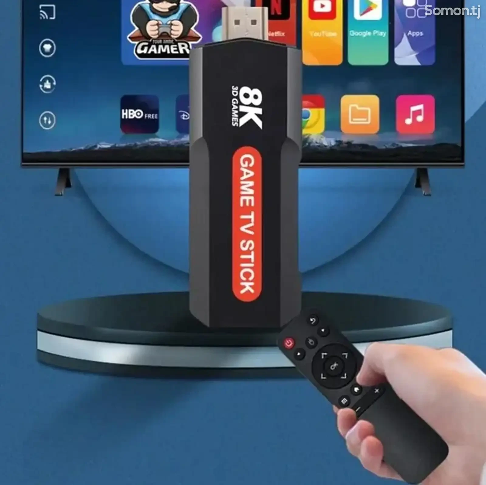Игровая приставка для телевизора UKC Game TV Stick X2 Plus 64Gb консоль з двома — фото 8