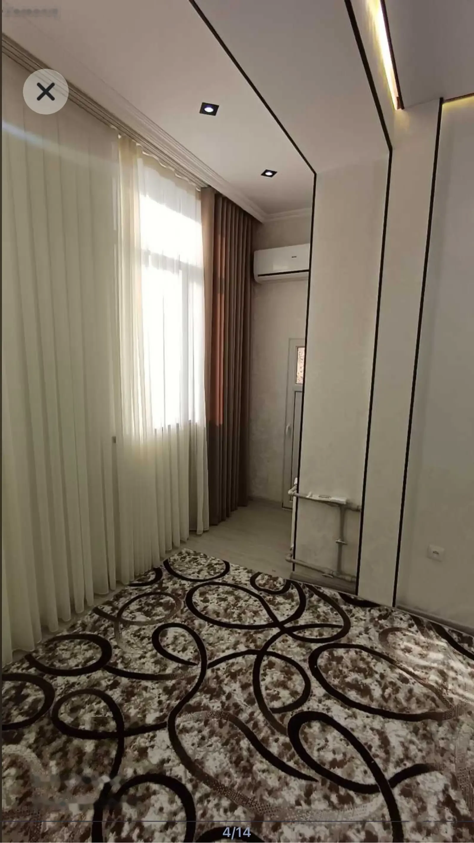 2-к квартира, 16 этаж, 70 м², Хилтон