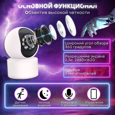 Умная видеокамера Wi-Fi 5 MP