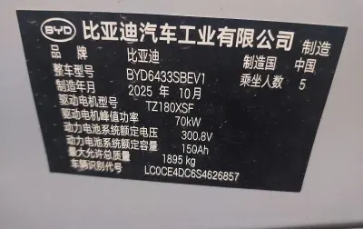 BYD Yuan Up, 2025