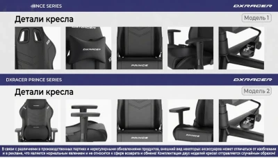 Геймерское кресло DXRacer Prince Series Black — миниатюра 8