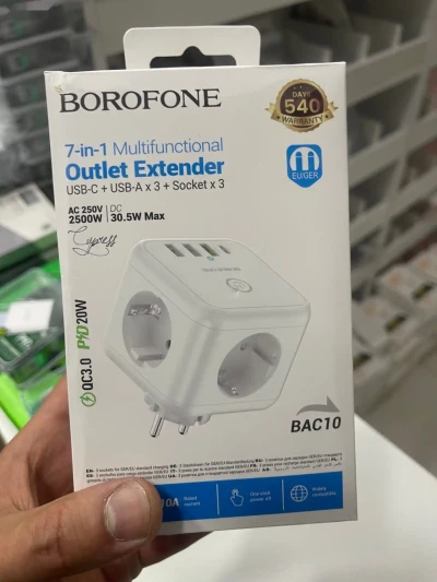 Многогнездовая розетка Borofone