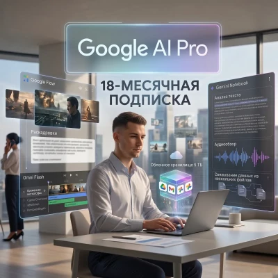 Google AI Pro Подписка на 18 месяцев — миниатюра 1