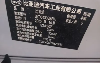 BYD Yuan Up, 2025