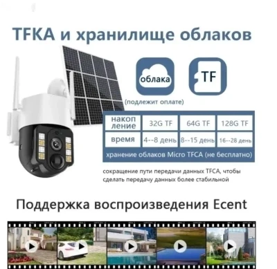 Солнечная камера 4G PTZ — миниатюра 5