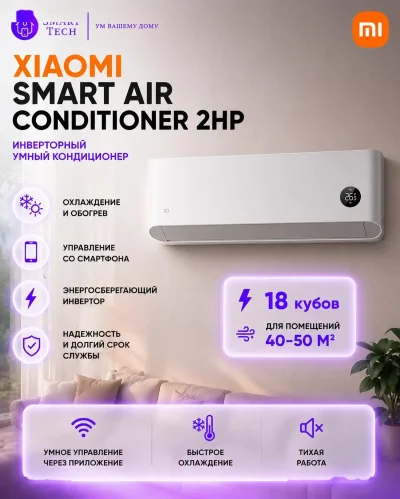 Кондиционер Xiaomi Mijia Smart AC 50GW/N2A1 18 кубов — миниатюра 3
