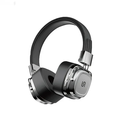 Беспроводные наушники Porodo Soundtec Vintage Headphone коричневый/серебристый — миниатюра 2