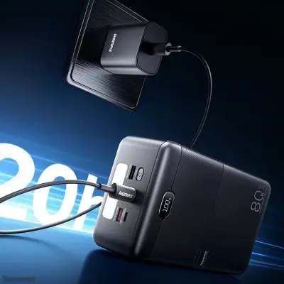 Внешний аккумулятор повербанк 80000mAh Remax