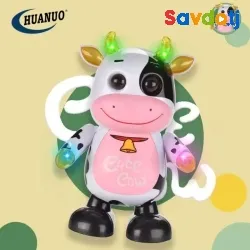 Электронная игрушка "Танцующая корова" с музыкой и световыми эффектами.