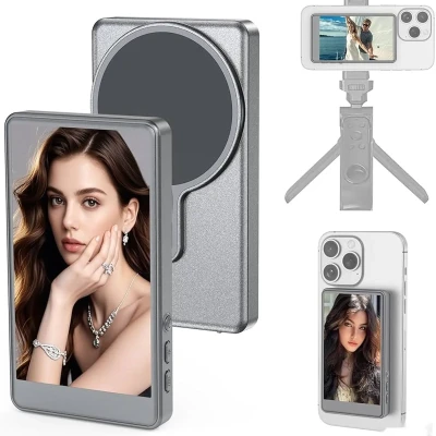 Монитор экрана телефона Magnetic Selfie Screen для iPhone 1800mah — миниатюра 2
