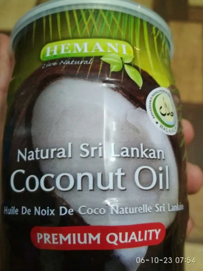 Кокосовое масло для волос Hemani Natural Coconut Oil — миниатюра 2