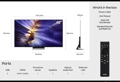 Телевизор Samsung OLED QE65S90F — миниатюра 3