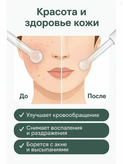 Дарсонваль для лица и тела с 4 насадками — миниатюра 2