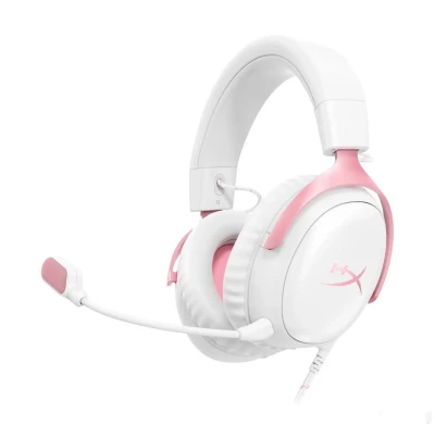 Игровая проводная гарнитура HyperX Cloud III White Pink