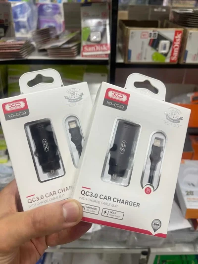 Автомобильное зарядное устройство XO CC39 QC3.0 1USB 18W Type-C black