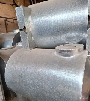 Оцинкованная бочка 1500л.