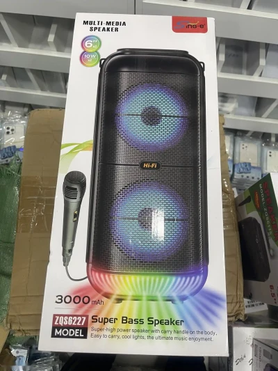 Портативная колонка Sing-e ZQS6227 с микрофоном