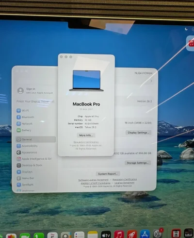 Ноутбук MacBook Pro 16 2021 M1 Pro 32/1TB — миниатюра 2