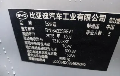 BYD Yuan Up, 2025