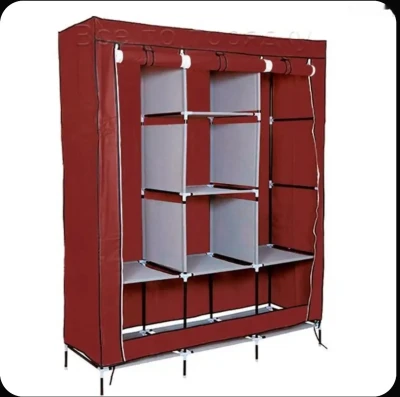 Тканевый складной разборный мягкий сборный шкаф из ткани, 175х130х45 см — миниатюра 5