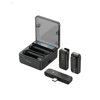 Беспроводной микрофон Green Lion 2 IN 1 Microphone Digital Display черный — миниатюра 2