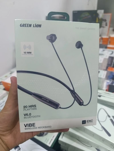 Беспроводные наушники Green Lion vibe wireless neckband черный