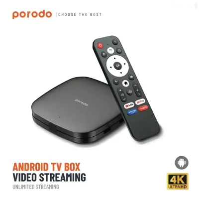 ТВ BOX Porodo Android TV Box 1080P 2GB RAM 8GB ROM Support 4K черный — миниатюра 2