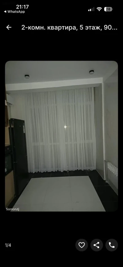 2-комн. квартира, 5 этаж, 90м², сомони — миниатюра 4