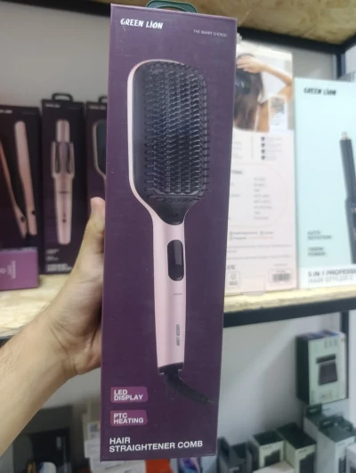 Расческа выпрямитель Green Lion Straightener comb розовый