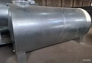 Бочка оцинкованная 3000л.