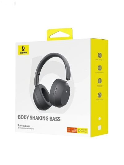 Беспроводные наушники Baseus Bass 35 max чёрный