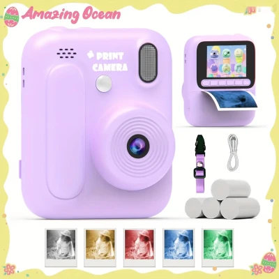 Детский фотоаппарат Digital Mini Camera розовый — миниатюра 2
