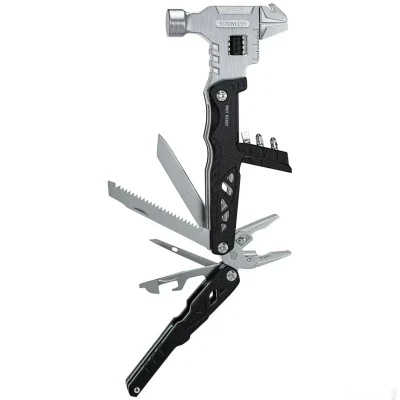 Мультитул Green Lion 18 в 1 Multi-Tool Hammer, черный — миниатюра 4